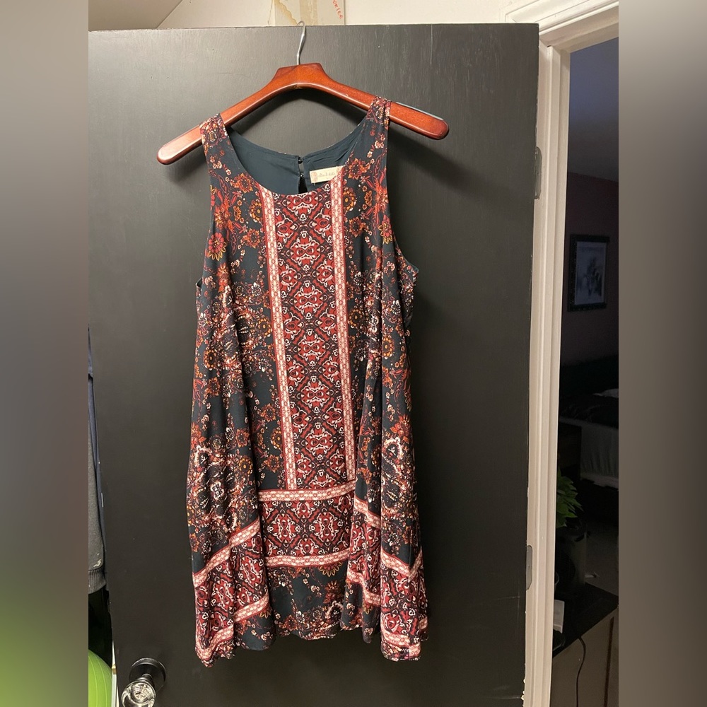 Print dress, L